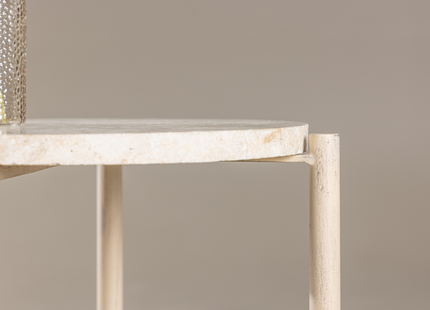 Vind Sandhamn Soffbord ⌀40 Beige