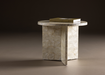Vind Smögen Soffbord ⌀40 Beige