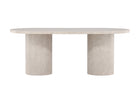 Narvik Ovala Matbord 200 × 100 Beige
