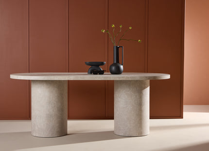 Narvik Ovala Matbord 200 × 100 Beige
