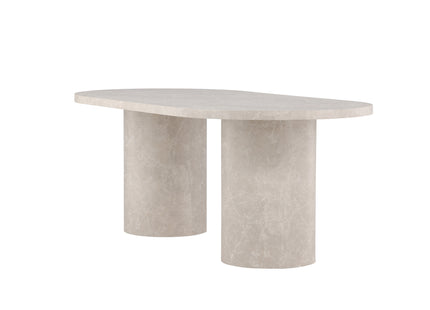 Narvik Ovala Matbord 200 × 100 Beige