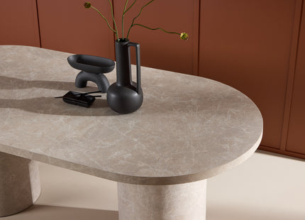 Narvik Ovala Matbord 200 × 100 Beige