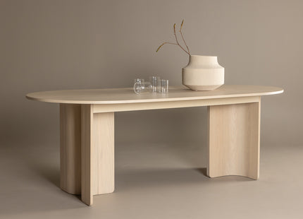 Tyresö Ovala Matbord 220 x 100 Whitewash