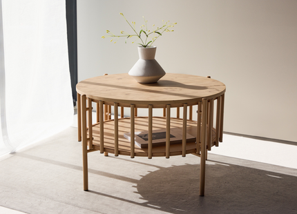 Venture Home Rubbo Soffbord ⌀80 Natur