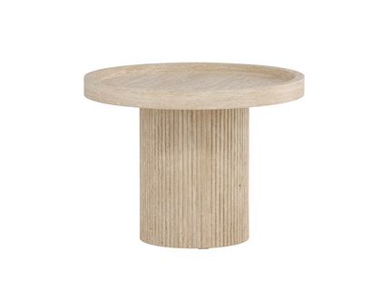 Venture Home Krille Sidobord ⌀60 Beige