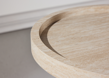 Venture Home Krille Sidobord ⌀60 Beige