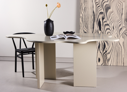 Vind Flower Ovalt Matbord 190 x 123 Beige