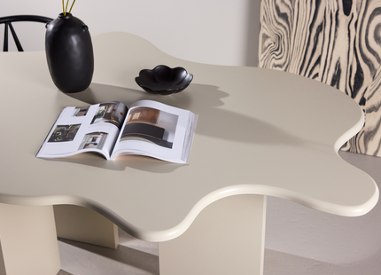 Vind Flower Ovalt Matbord 190 x 123 Beige