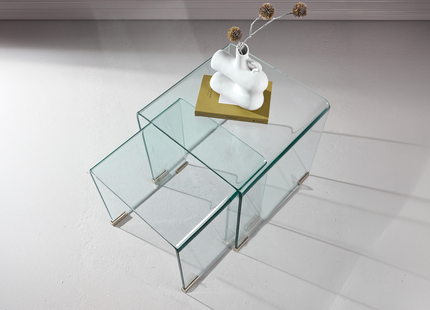 Venture Home Telemark Sidobord 42x42cm, 36x36cm Transparent
