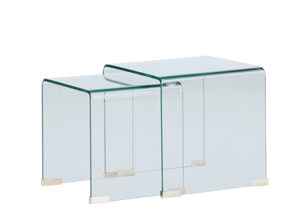Venture Home Telemark Sidobord 42x42cm, 36x36cm Transparent