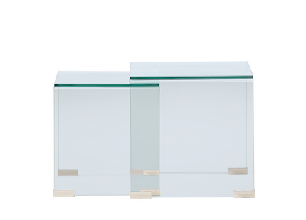 Venture Home Telemark Sidobord 42x42cm, 36x36cm Transparent