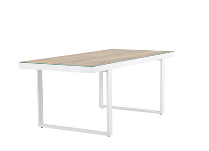Venture Home Merlo Rektangulärt Matbord Utomhus 200 x 90 Vit