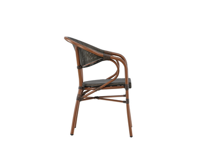 Venture Home Vila Caféstol Utomhus 2-pack Svart