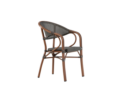Venture Home Vila Caféstol Utomhus 2-pack Svart