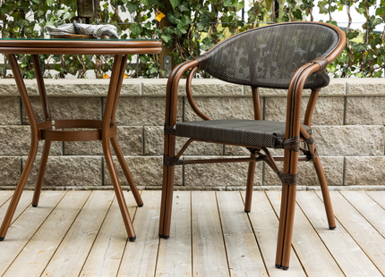 Venture Home Vila Caféstol Utomhus 2-pack Svart