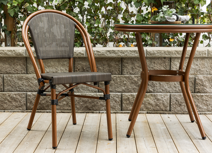 Venture Home Guarda Caféstol Utomhus 2-pack Svart
