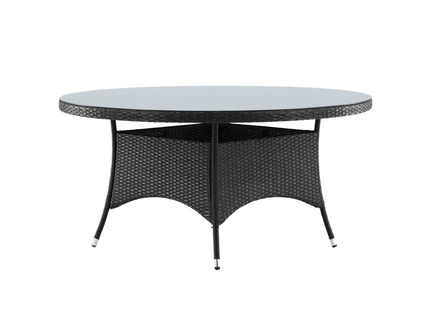Venture Home Volta Runt Matbord Utomhus ⌀150 Svart