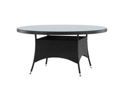 Venture Home Volta Runt Matbord Utomhus ⌀150 Svart