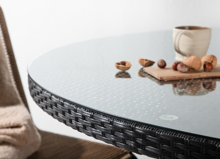 Venture Home Volta Runt Matbord Utomhus ⌀150 Svart