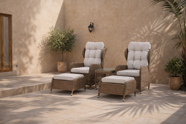 Venture Home Washington Lounge Set Utomhus Natur