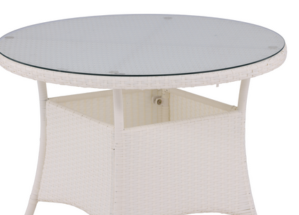 Venture Home Volta Runt Matbord Utomhus ⌀90 Vit