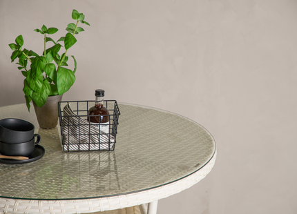 Venture Home Volta Runt Matbord Utomhus ⌀90 Vit
