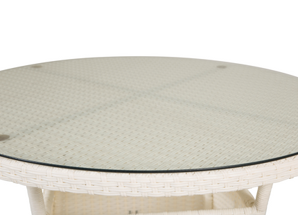 Venture Home Volta Runt Matbord Utomhus ⌀90 Vit