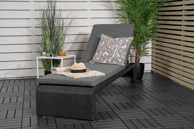 Venture Home London Solstol Svart