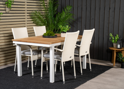 Venture Home Anna Matstol Utomhus 2-pack Vit