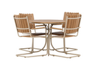 Venture Home Holmsund Matgrupp Utomhus Med 4st Matstolar Beige