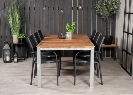Venture Home Santorini Matstol Utomhus 2-pack Svart