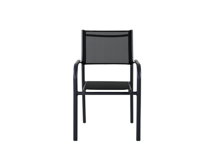 Venture Home Santorini Matstol Utomhus 2-pack Svart