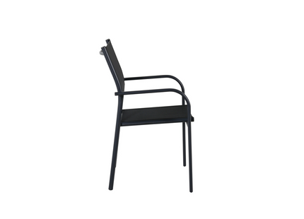 Venture Home Santorini Matstol Utomhus 2-pack Svart