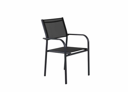 Venture Home Santorini Matstol Utomhus 2-pack Svart