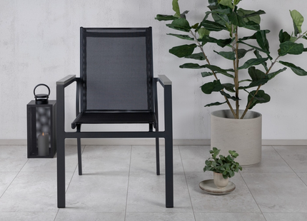 Venture Home Parma Matstol Utomhus 2-pack Svart