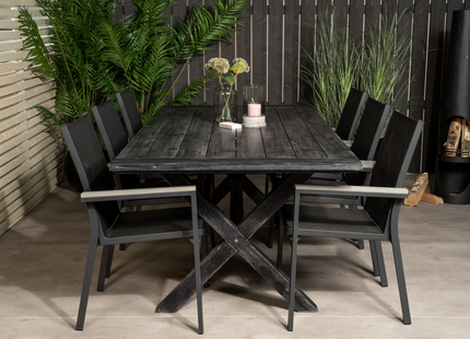 Venture Home Parma Matstol Utomhus 2-pack Svart