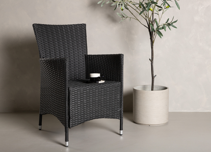 Venture Home Knick Matstol Utomhus 2-pack Svart