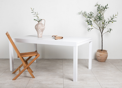 Venture Home Marbella Rektangulärt Matbord Utomhus 160 x 100 Vit