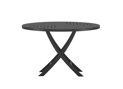 Venture Home Kenya Runt Matbord Utomhus ⌀120 Svart