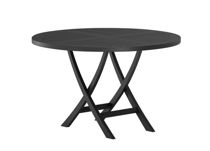 Venture Home Kenya Runt Matbord Utomhus ⌀120 Svart