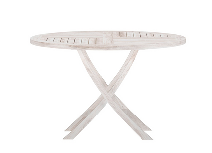 Venture Home Kenya Runt Matbord Utomhus ⌀120 Vitputsad