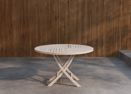 Venture Home Kenya Runt Matbord Utomhus ⌀120 Vitputsad
