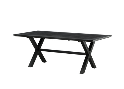 Venture Home Rives Rektangulärt Matbord Utomhus 200 x 100 Svart