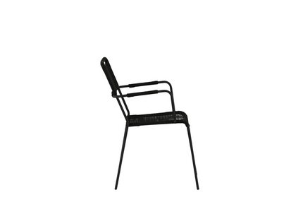 Venture Home Lindos Matstol Utomhus 2-pack Svart