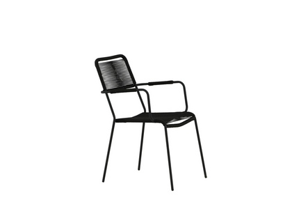 Venture Home Lindos Matstol Utomhus 2-pack Svart