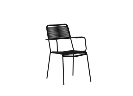 Venture Home Lindos Matstol Utomhus 2-pack Svart