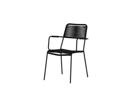 Venture Home Lindos Matstol Utomhus 2-pack Svart