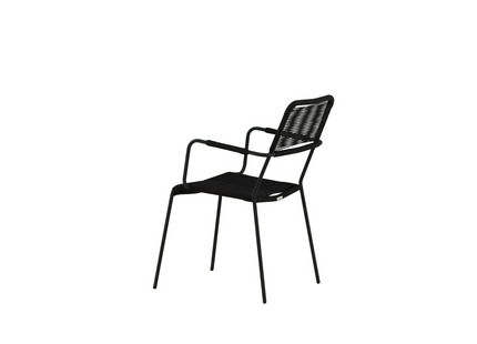 Venture Home Lindos Matstol Utomhus 2-pack Svart