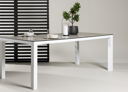 Venture Home Llama Rektangulärt Matbord Utomhus 205 × 100 Grå