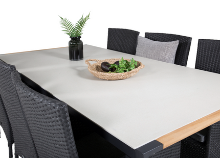 Venture Home Texas Rektangulärt Matbord Utomhus 200 x 100 Ljusgrå